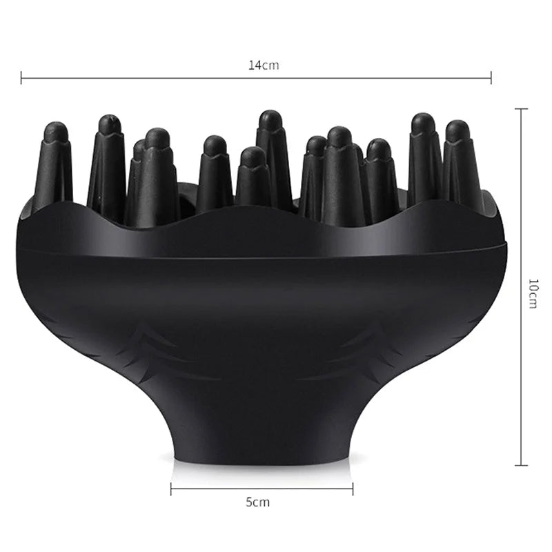 🌪️ Diffuseur de Sèche-Cheveux Professionnel – Lot de 2 (Noir)
