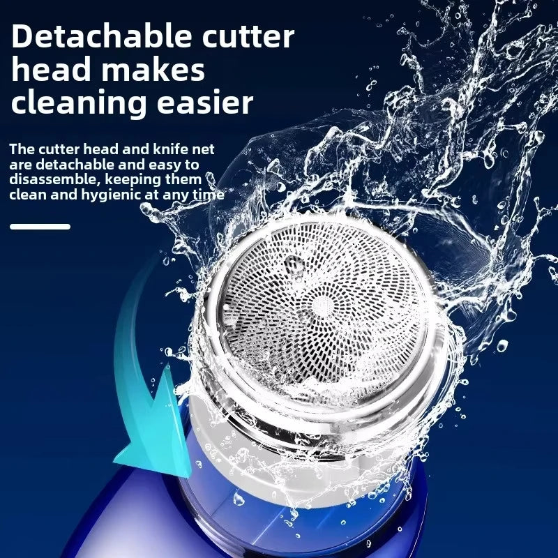 🪒 Rasoir Électrique USB Rechargeable – Mini Rasoir Homme Sec & Humide