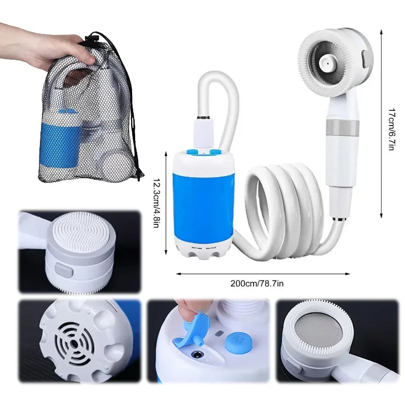 Kit de Douche Portable Extérieure – Étanche avec Pommeau & Tuyau