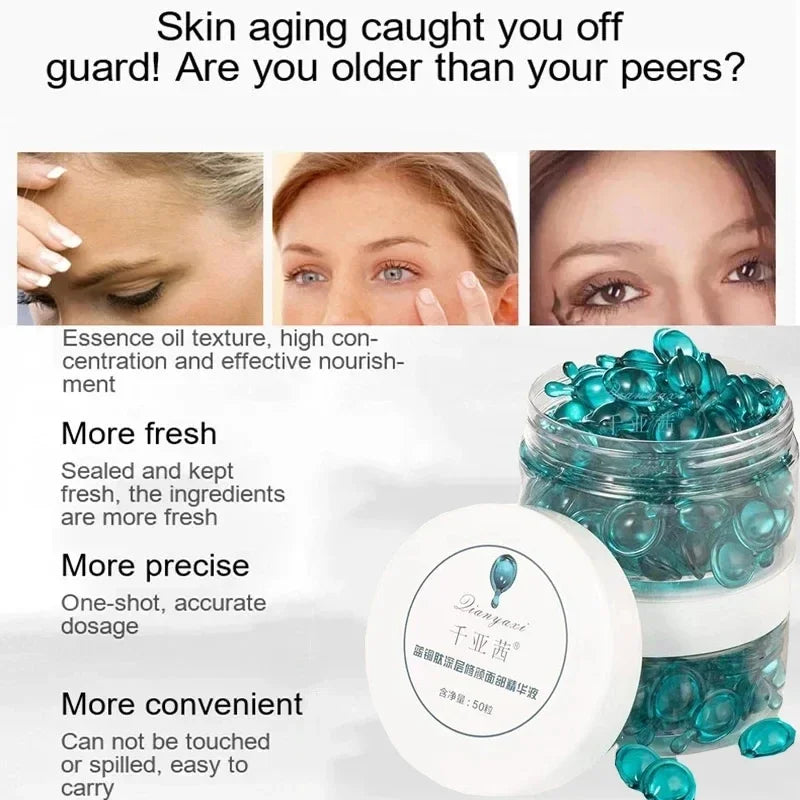 Sérum en Capsules Peptides de Cuivre – 50 PCS