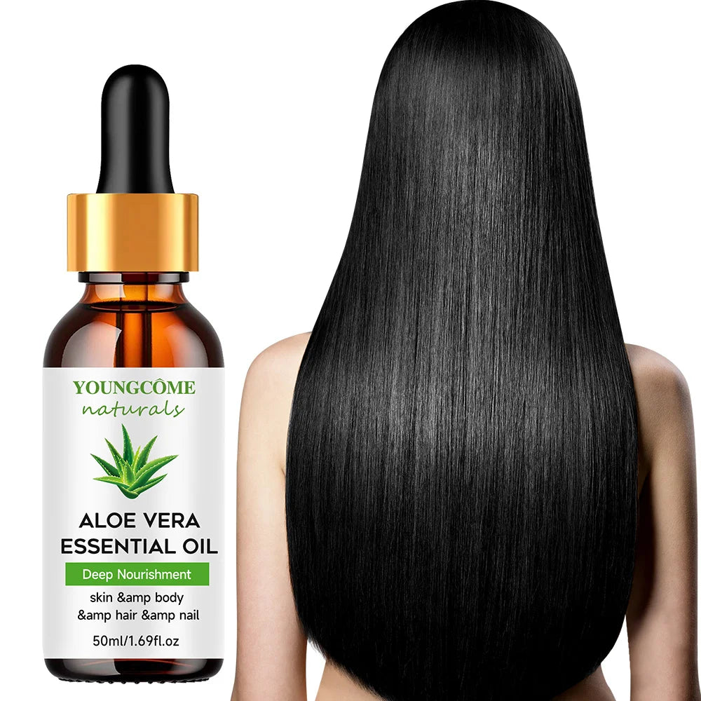 Huile Essentielle Hydratante à l’Aloe Vera Pure – Soin Naturel Peau, Cheveux & Ongles