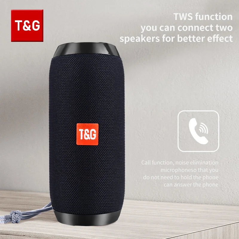 Enceinte Bluetooth T&G TG117 – Son Puissant et Portable